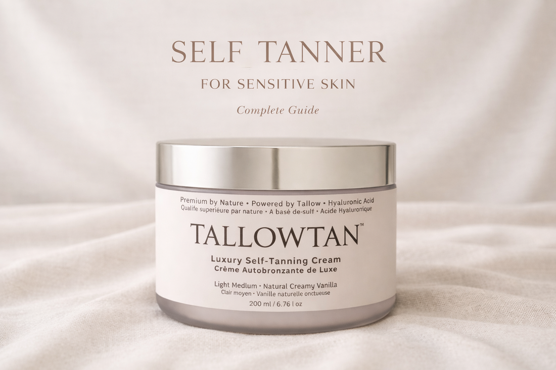 Self tanner for sensitive skin natural glow Tallowtan