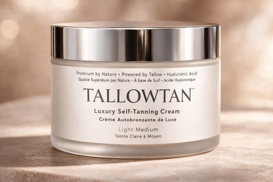 Tallowtan grass-fed tallow self tanner for sensitive skin — Light/Medium shade